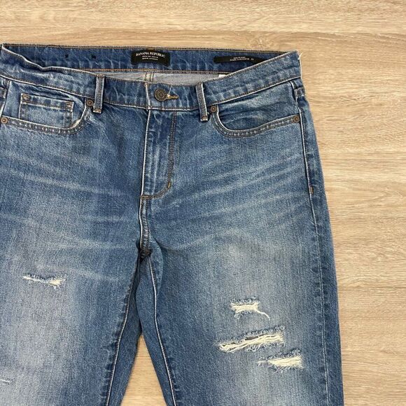 Banana Republic GIRLFRIEND JEAN Raw Hem Mid Rise 29 - Picture 3 of 8